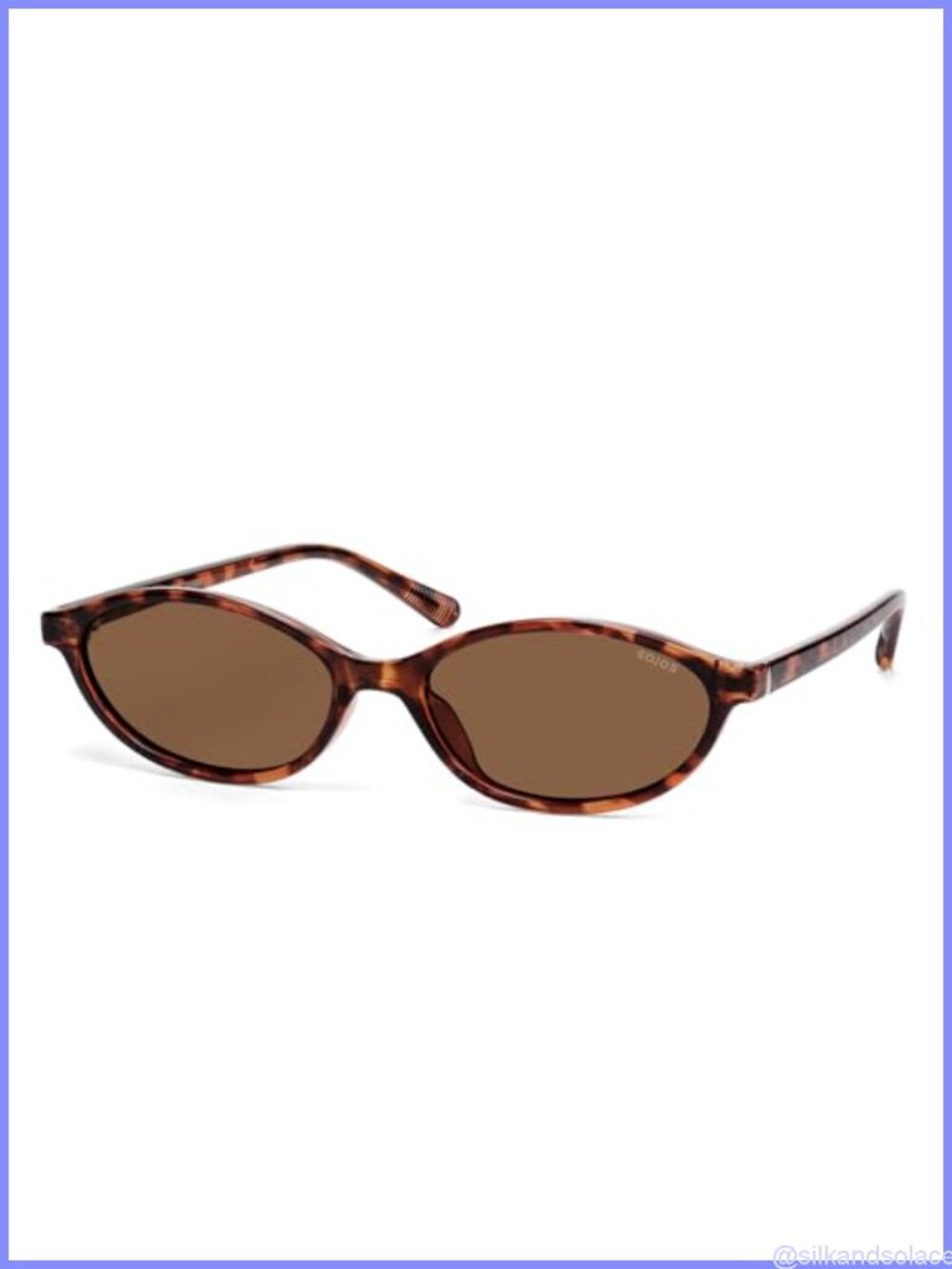 TR90 Polarized Oval Retro Cat Eye Sunglasses Lightweight Flexible